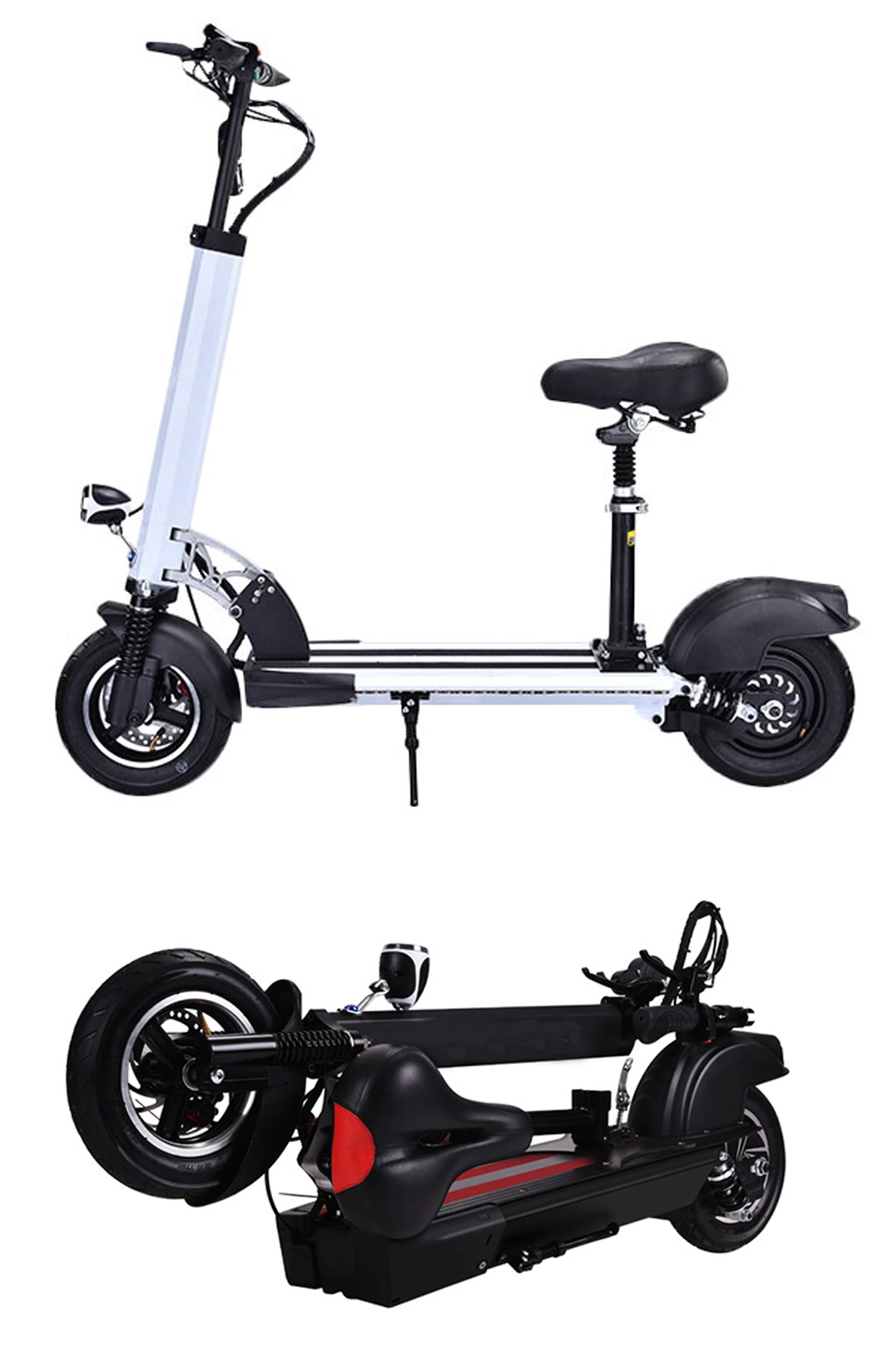 2021 Hot Sale 500W Gear Motor 48V Escooter off Road Foldable Adult Electric Scooter Popular Can Sit