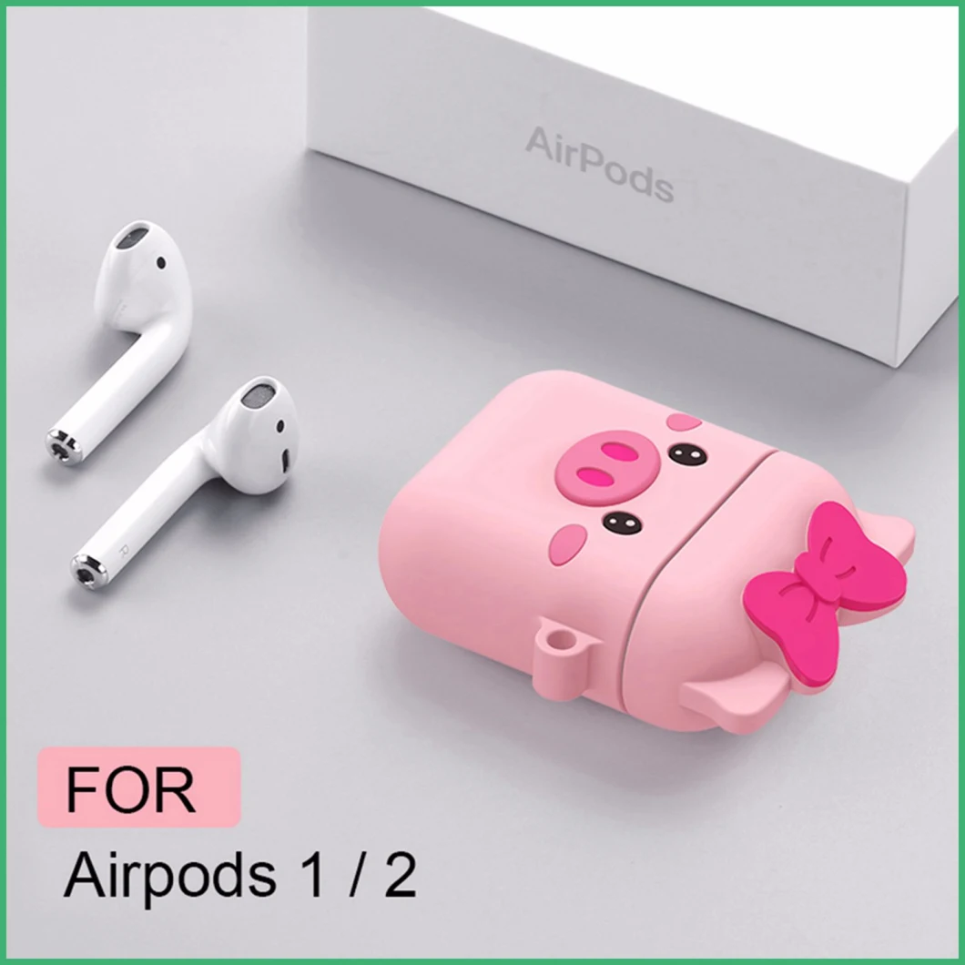 Customized High Quality Headset Case Silicone PVC Rubber Wireless Earphone Cover Protection Airpods Case Silicone Case for Earphone